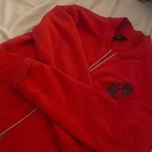 armani exchange red sweater
